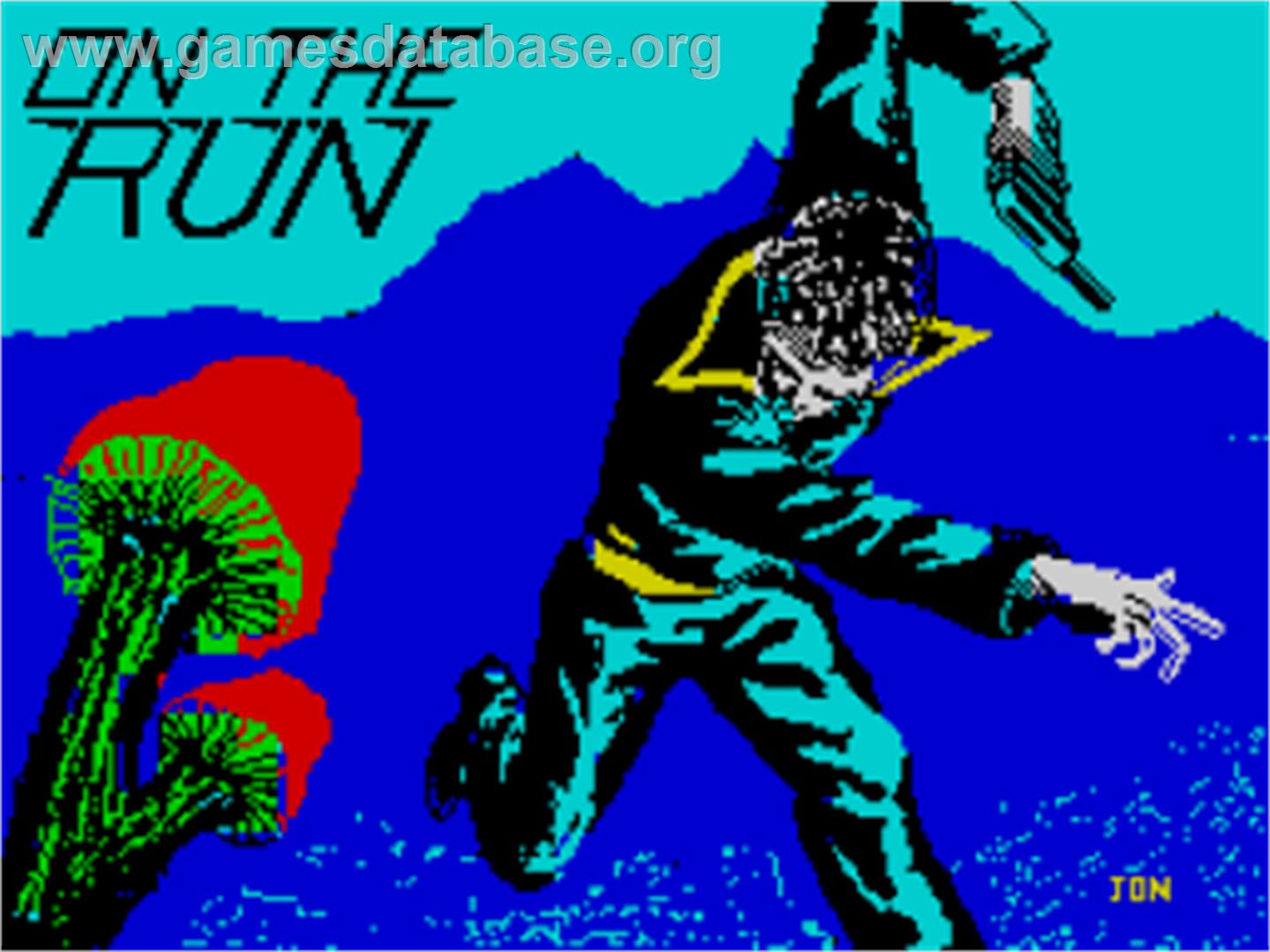 On The Run - Sinclair ZX Spectrum - Artwork - Title Screen